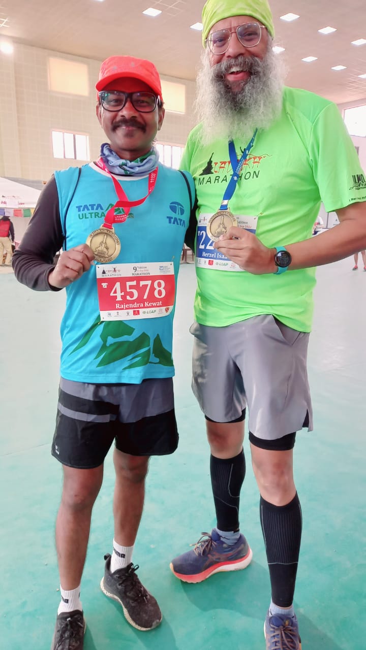 Rtn Herzel Isaac ran in Ladakh